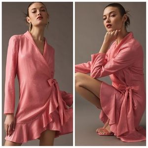 Anthropologie Vineet Bahl Sequin Wrap Dress